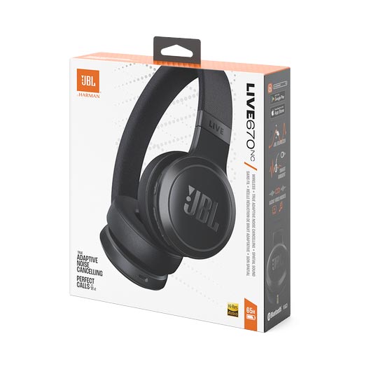 JBL Live 670NC Noise-Cancelling On-Ear Wireless Headphones - Image 7