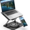 Adjustable Laptop Stand with 360° Rotating Base